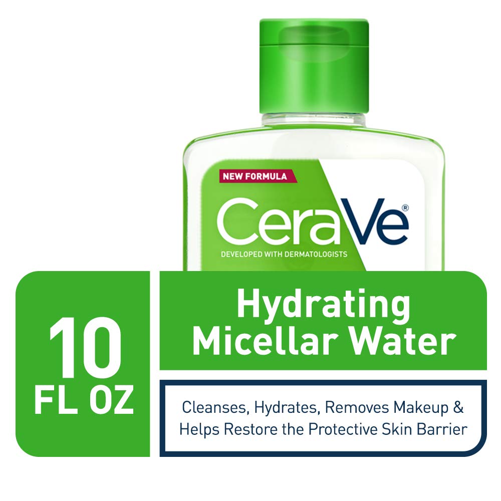 CeraVe Hydrating Micellar Water green bottle 10 fluid ounce size