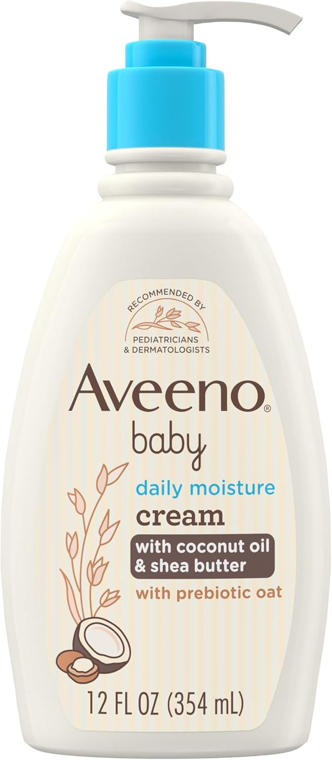 Aveeno Baby Daily Moisturising Cream with Coconut Oil and Shea Butter 12oz