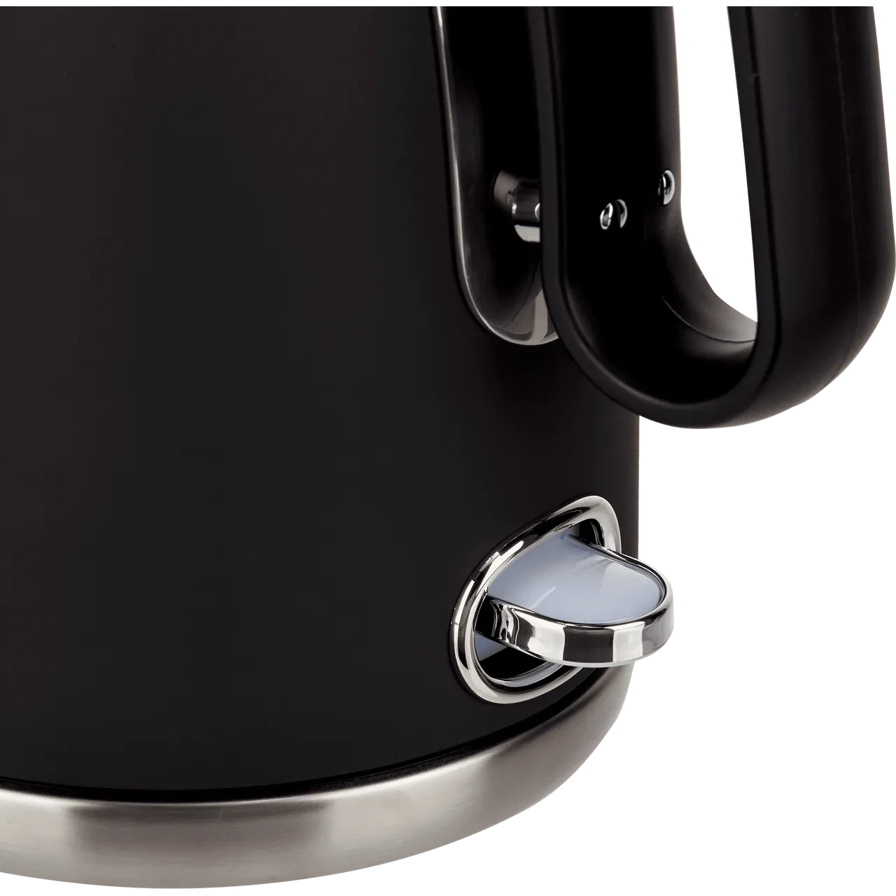 Tefal Retro black kettle 1.7L with chrome handle and spout detail