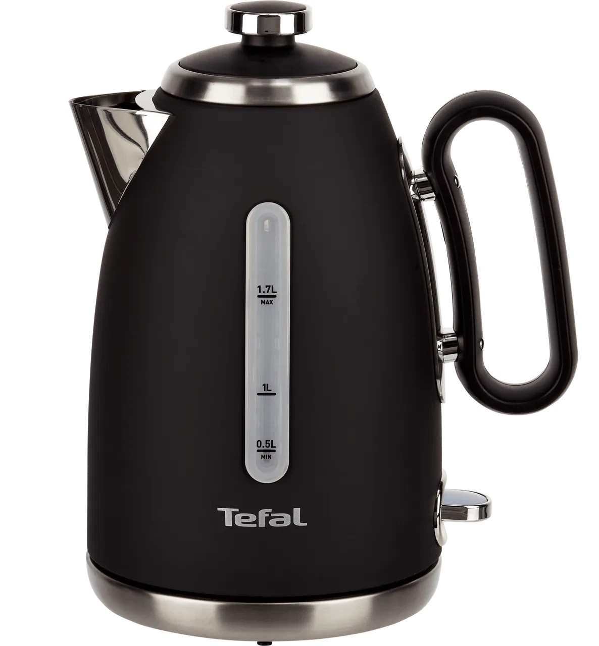 Tefal Retra black 1.7L electric kettle with water level gauge