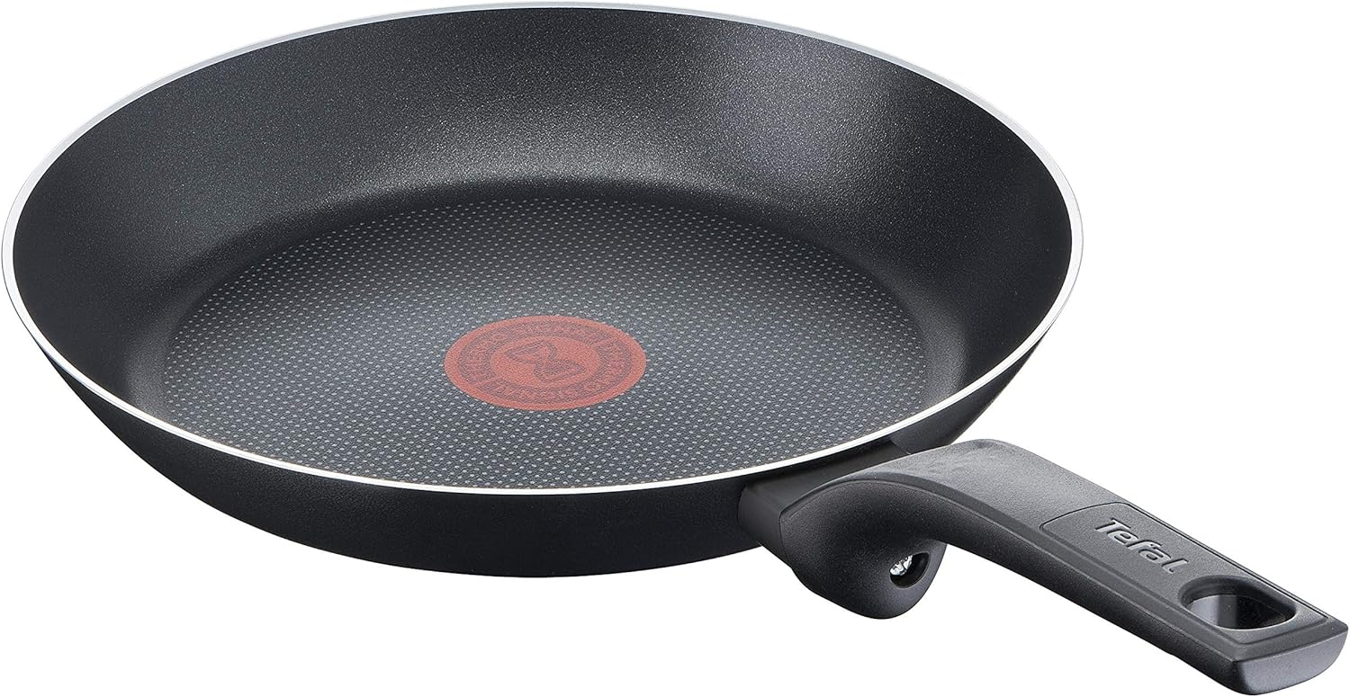 Tefal Easy Cook and Clean 24cm black non-stick frying pan with red base