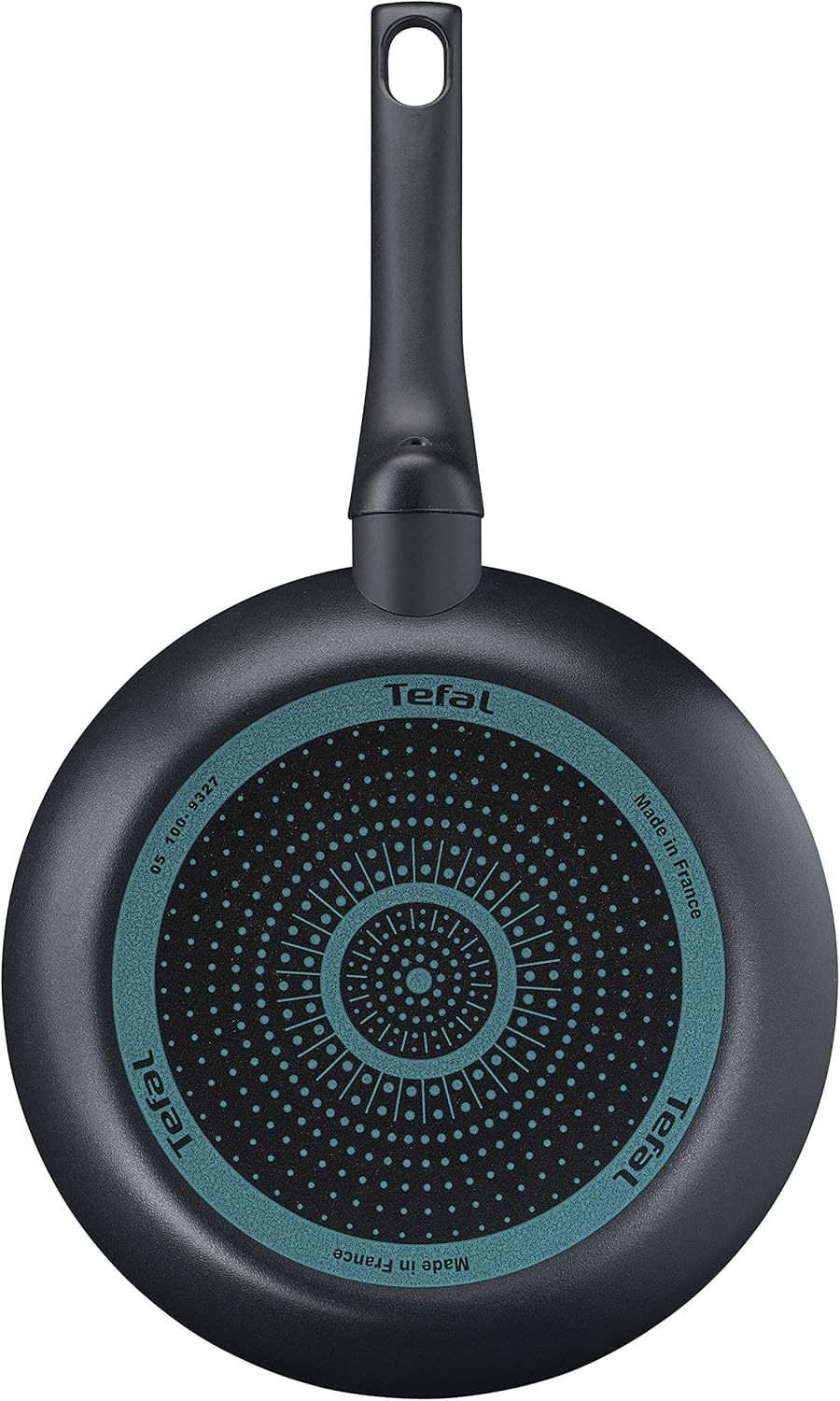 Tefal B5550433 black frying pan 24cm with teal non-stick coating
