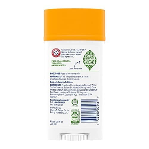 Arm & Hammer Essentials Natural Deodorant Clean Juniper Berry scent stick