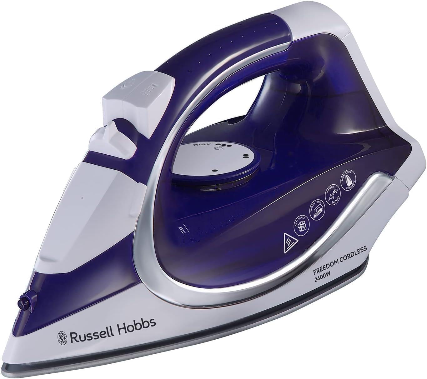 Russell Hobbs Freedom 23300 cordless steam iron purple and white 2400W