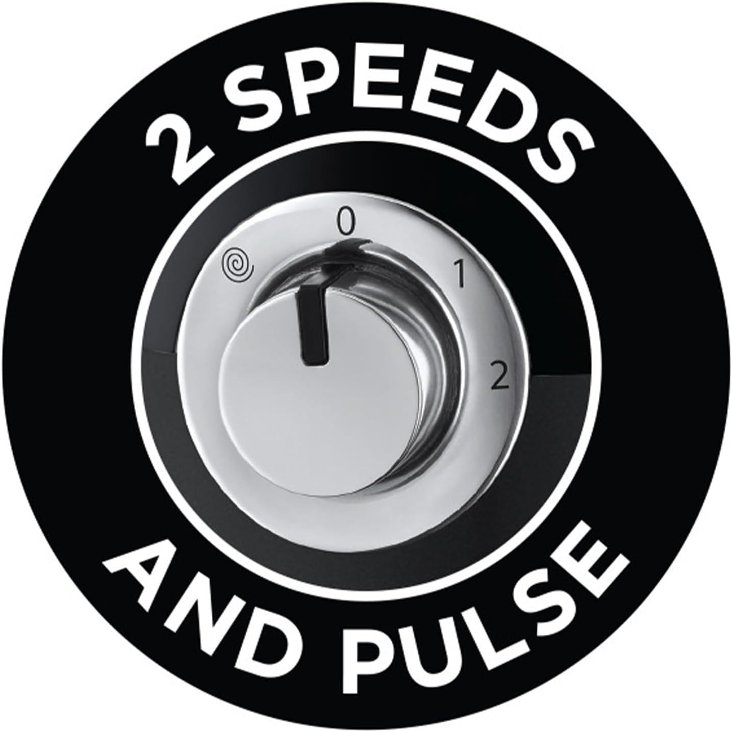 Russell Hobbs Desire food processor speed control dial with two speeds and pulse function