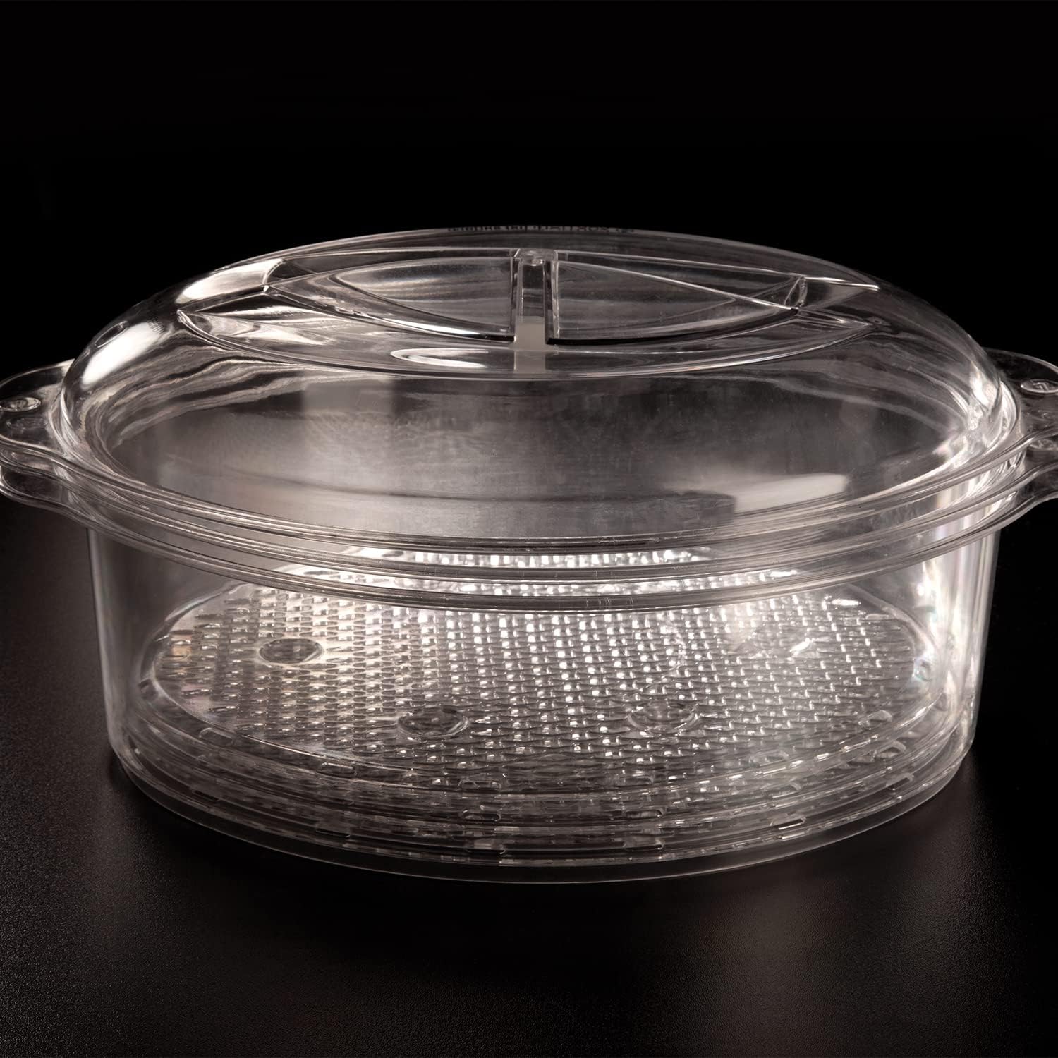 Russell Hobbs 21140 three-tier food steamer transparent base bowl with lid
