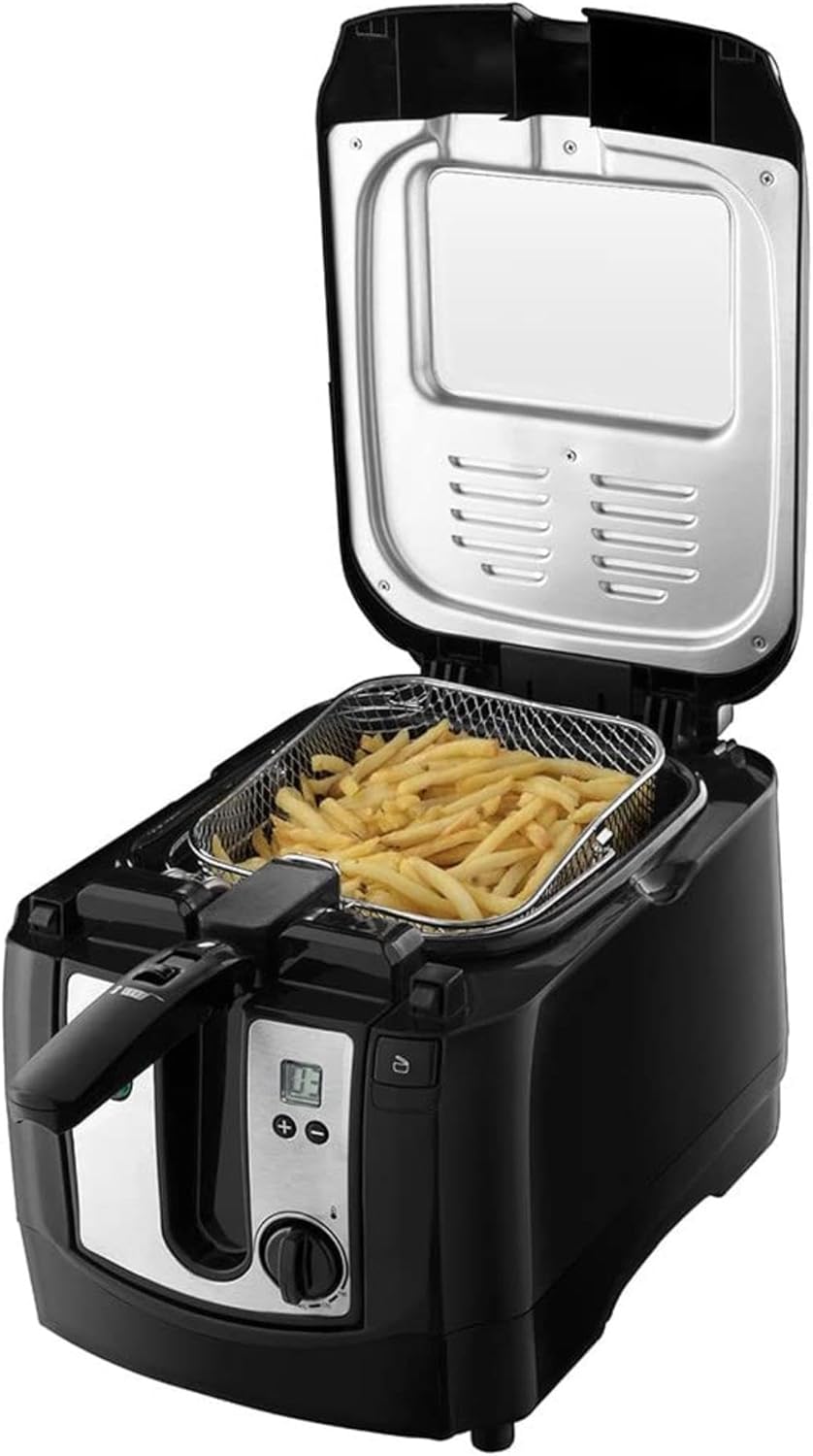 Russell Hobbs stainless steel digital deep fat fryer model 24580 with chips