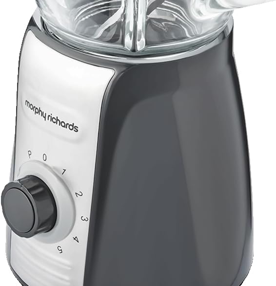 Morphy Richards Total Control table blender with ice crusher function, white and black