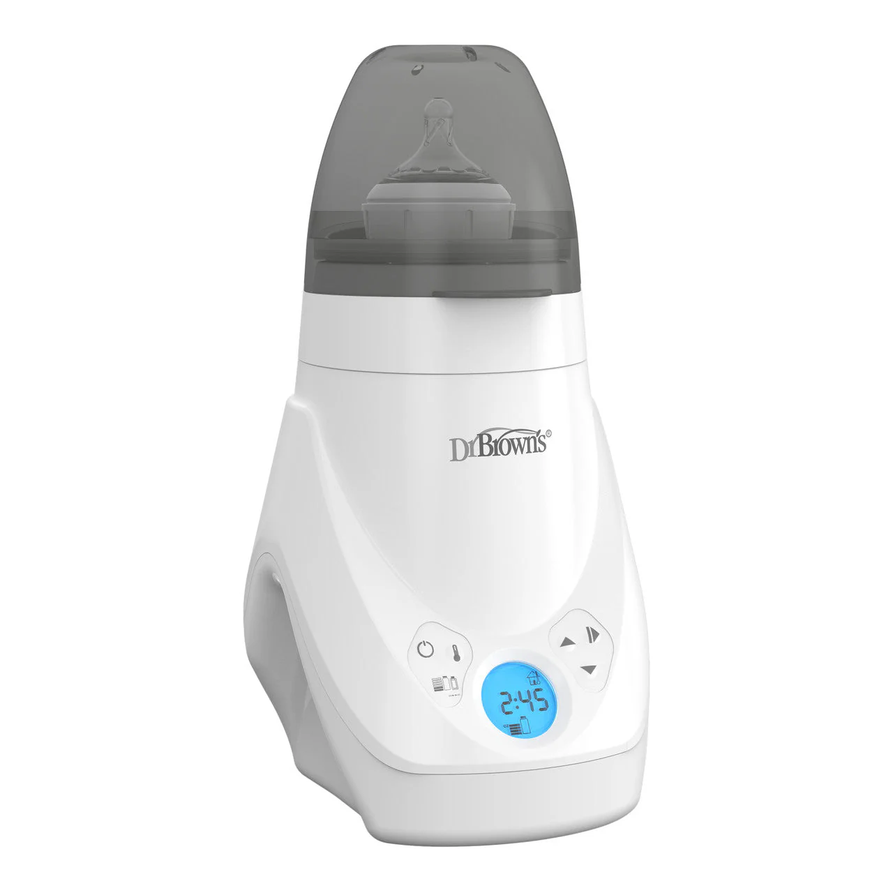 Dr. Brown's Deluxe white bottle warmer and sterilizer with digital display