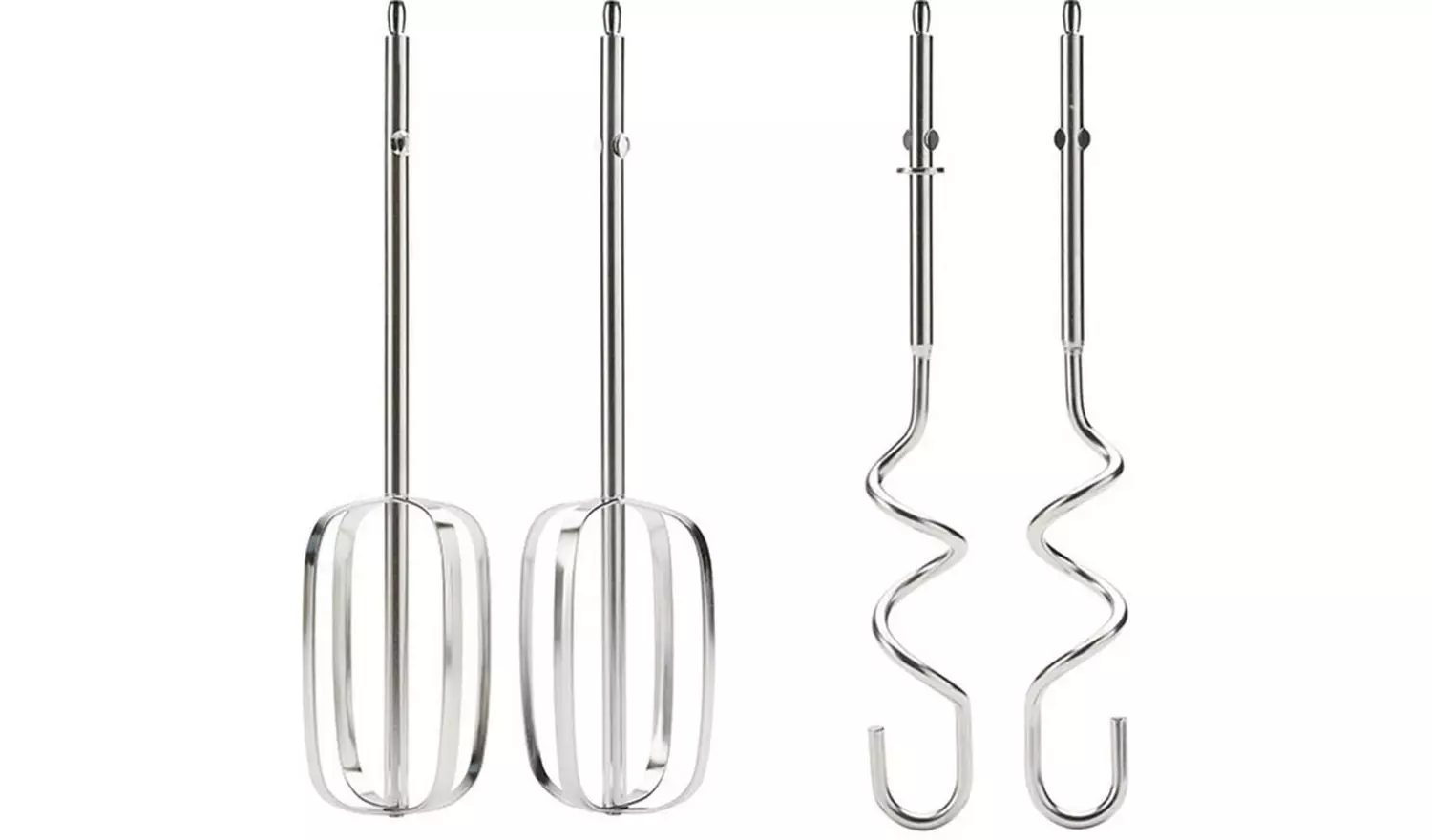 Kenwood silver hand mixer 450w beaters and dough hooks attachments set