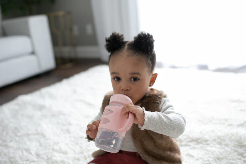 Dr. Brown's Milestones pink sippy spout bottle 270 ml