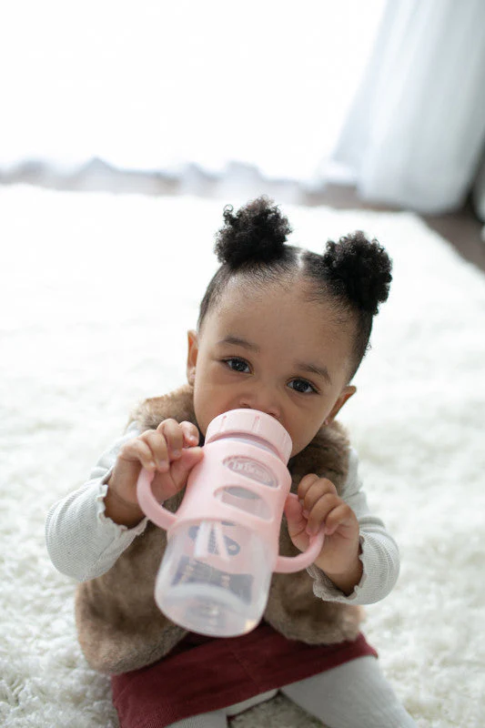 Dr. Brown's Milestones pink sippy spout bottle 270 ml