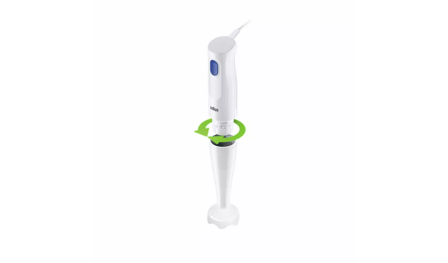 Braun MultiQuick 1 hand blender 450w with Easy Twist attachment white and green