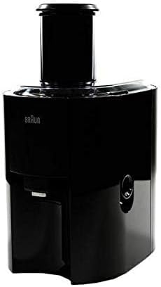 Braun black juicer with 75mm feed tube and 1.25L jug