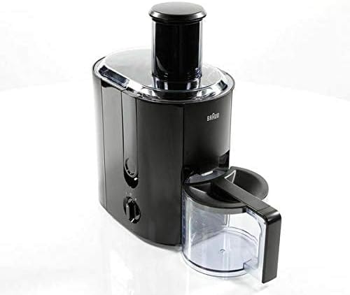 Braun black juicer with 75mm feed tube and 1.25 litre jug