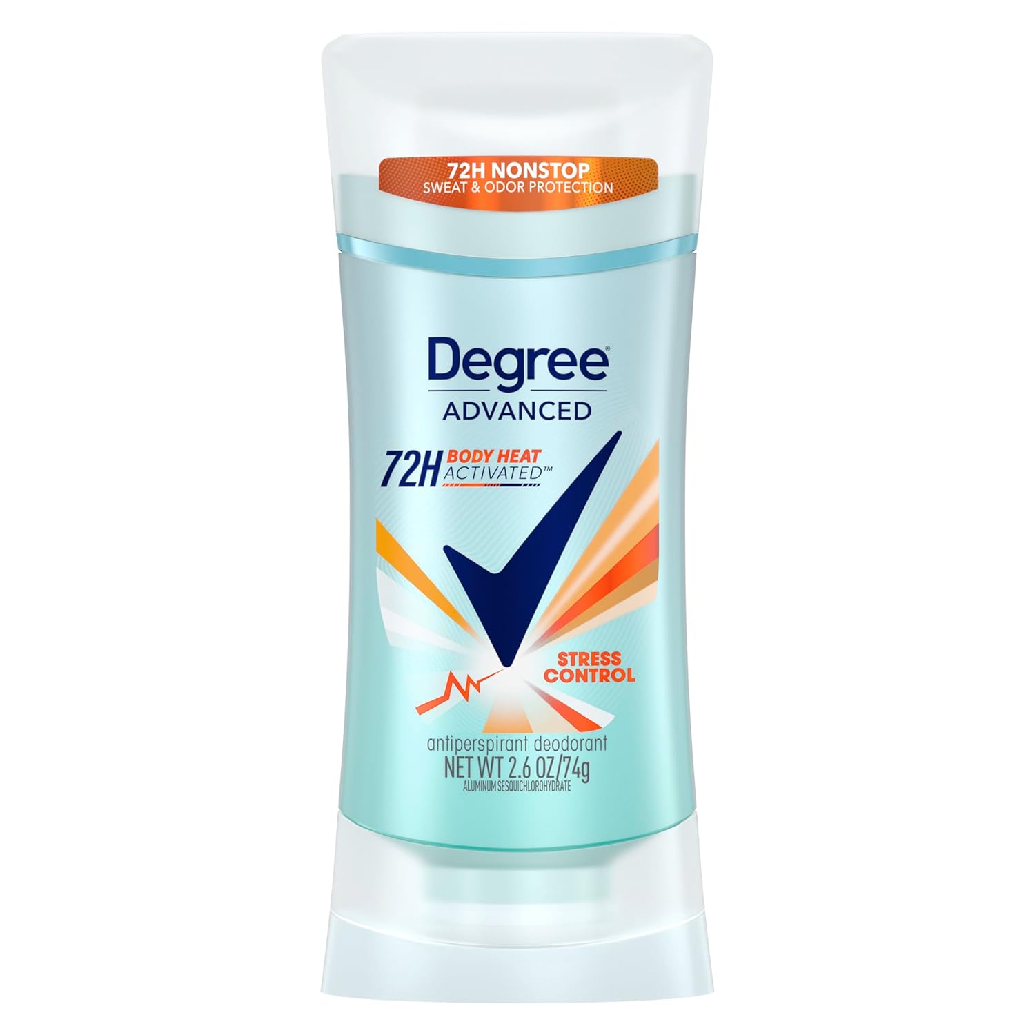 Degree Advanced Women MotionSense Stress Control Antiperspirant Deodorant 74g light blue stick