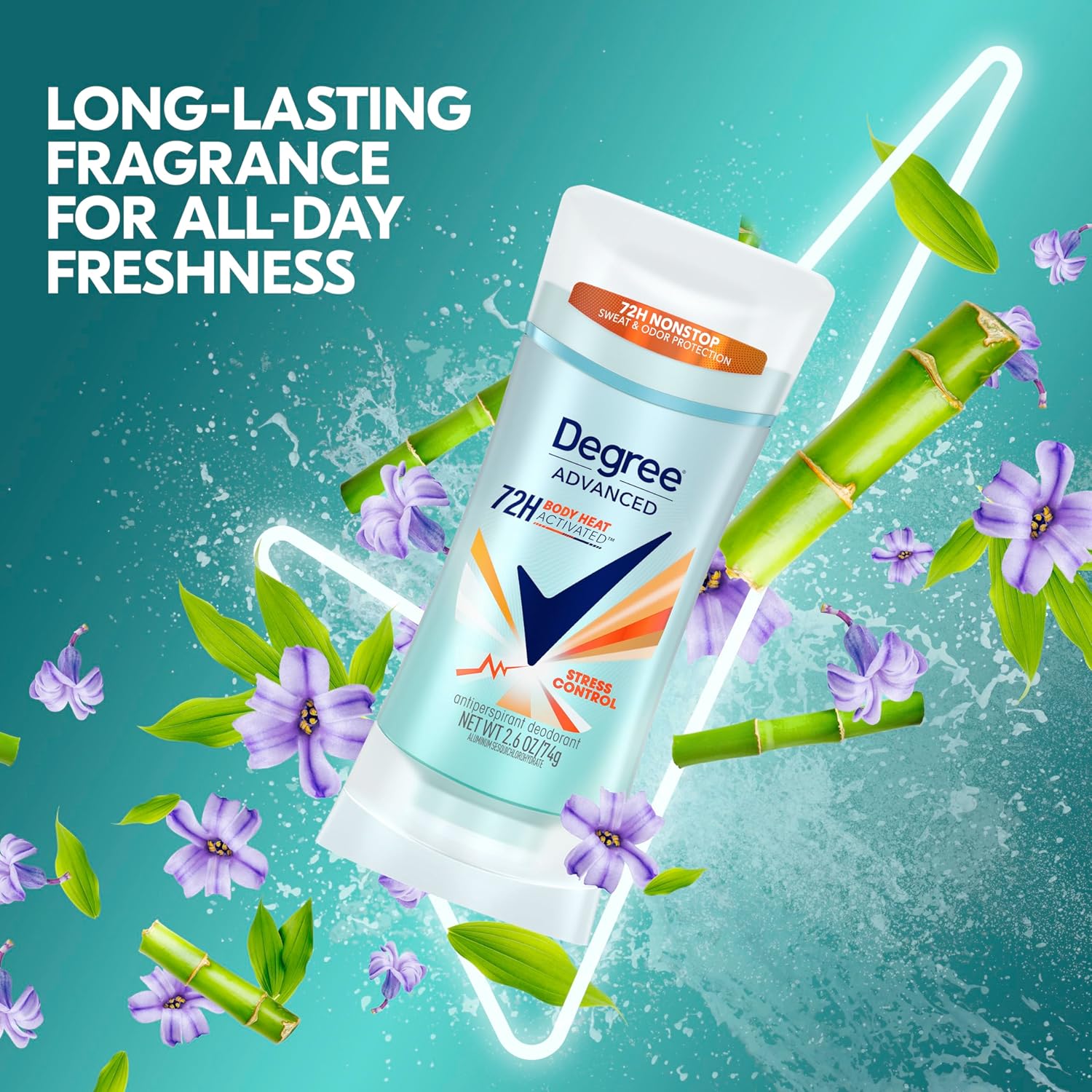 Degree Advanced MotionSense Stress Control 72-hour antiperspirant deodorant 74g stick