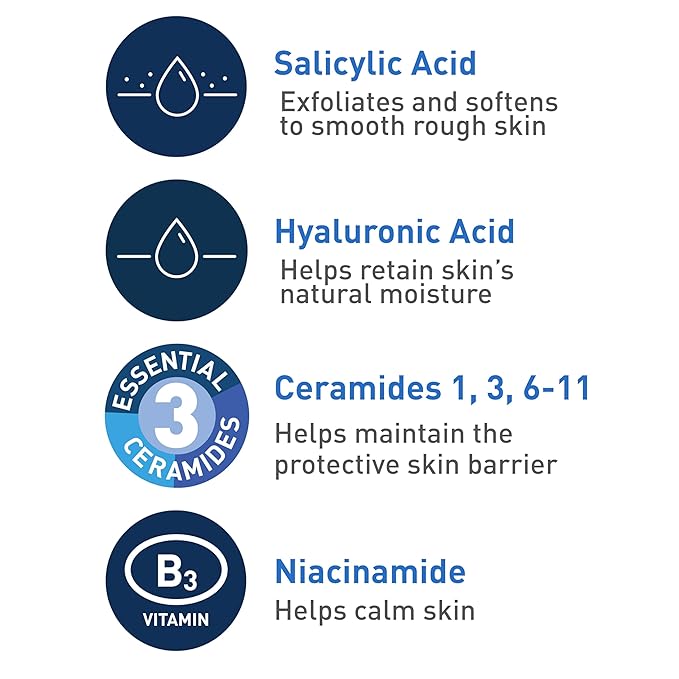 CeraVe Renewing SA Cleanser 473 ml bottle with salicylic acid exfoliating formula