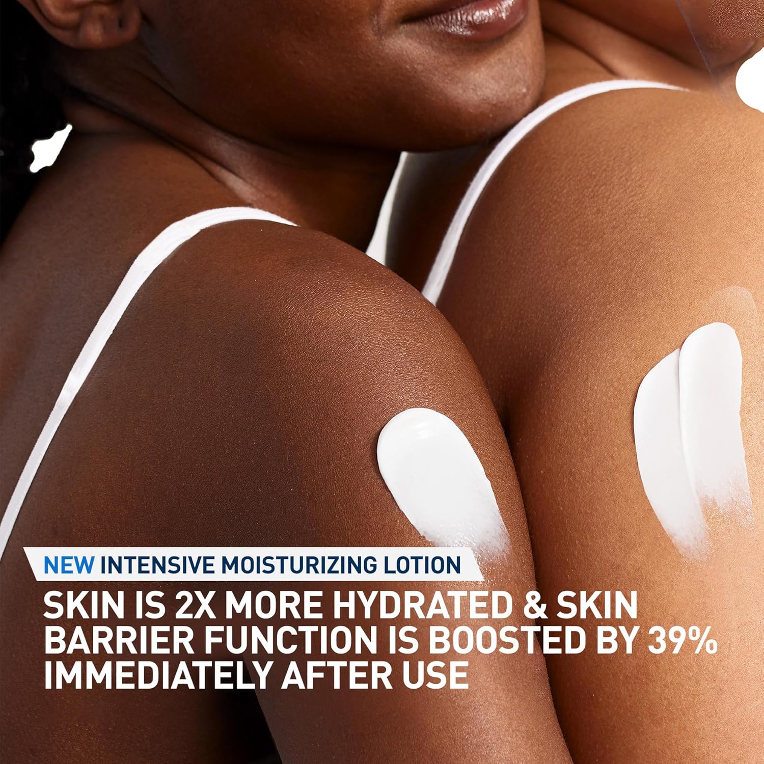 CeraVe Intensive Moisturizing Lotion 16 fl oz white lotion swatch on skin