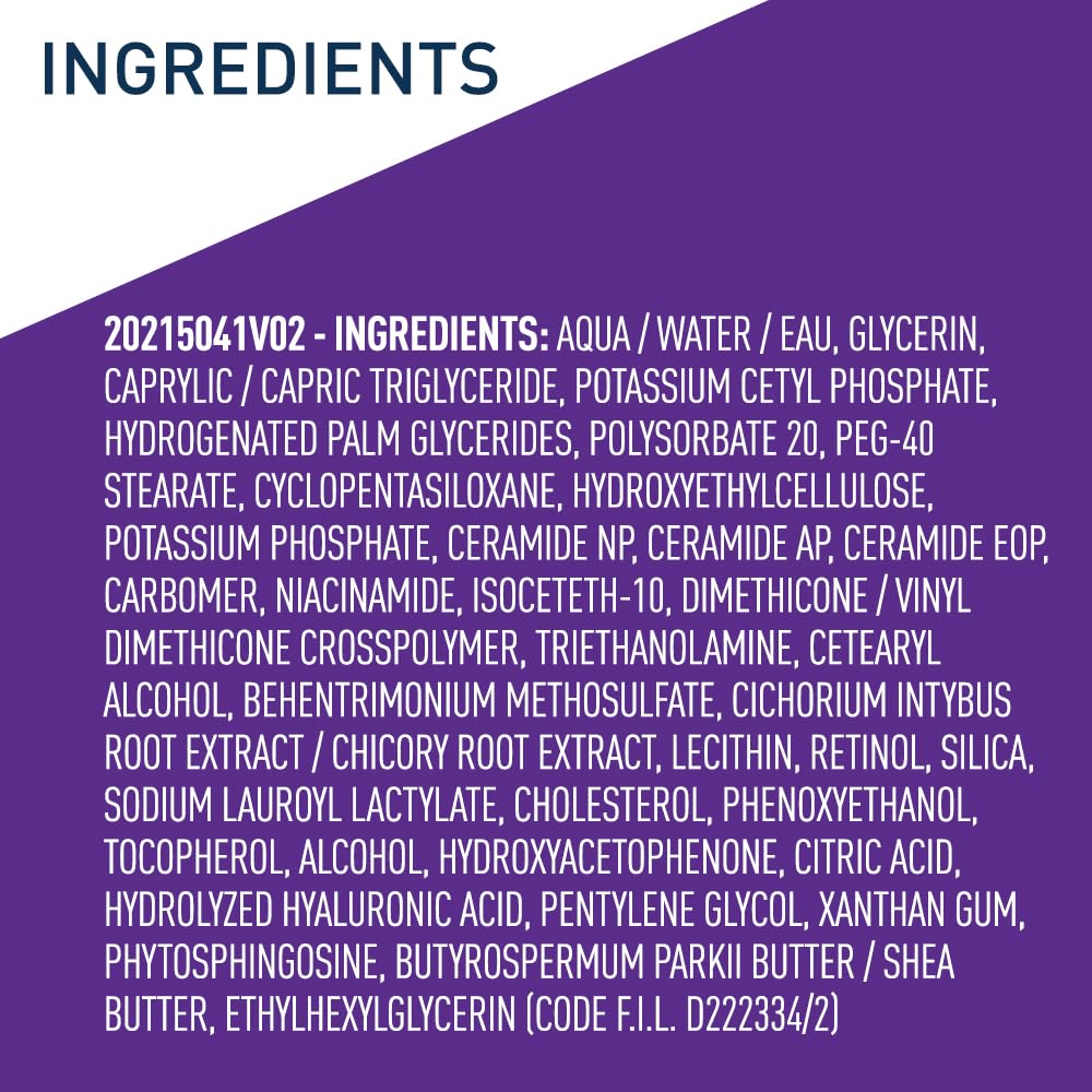 CeraVe Skin Renewing Retinol Serum 30ml bottle with ingredients list