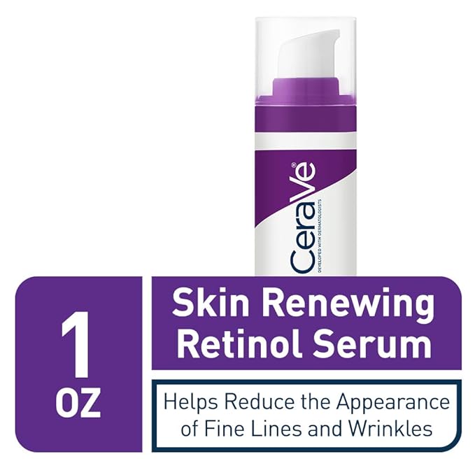 CeraVe Skin Renewing Retinol Serum 30ml purple pump bottle