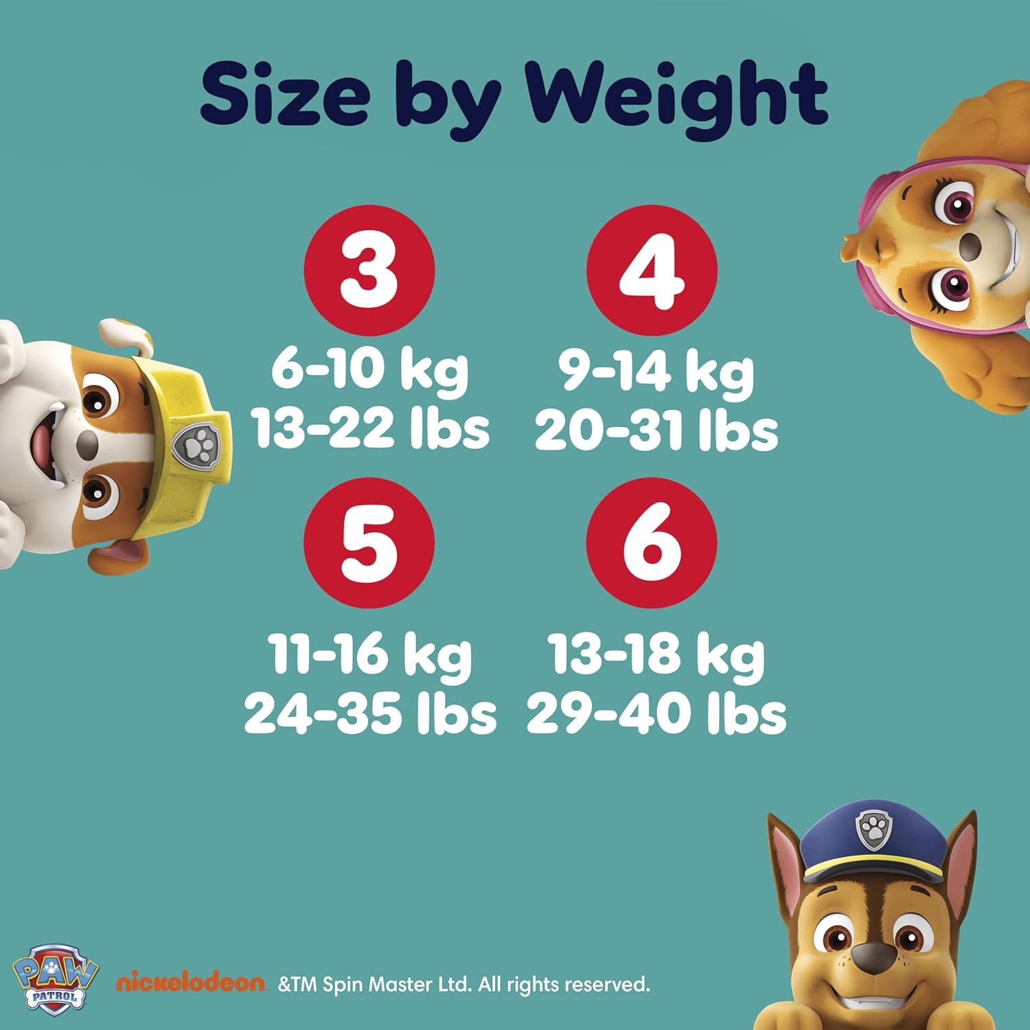 Pampers Paw Patrol Baby Dry Pants Size 5, 160 pack nappies
