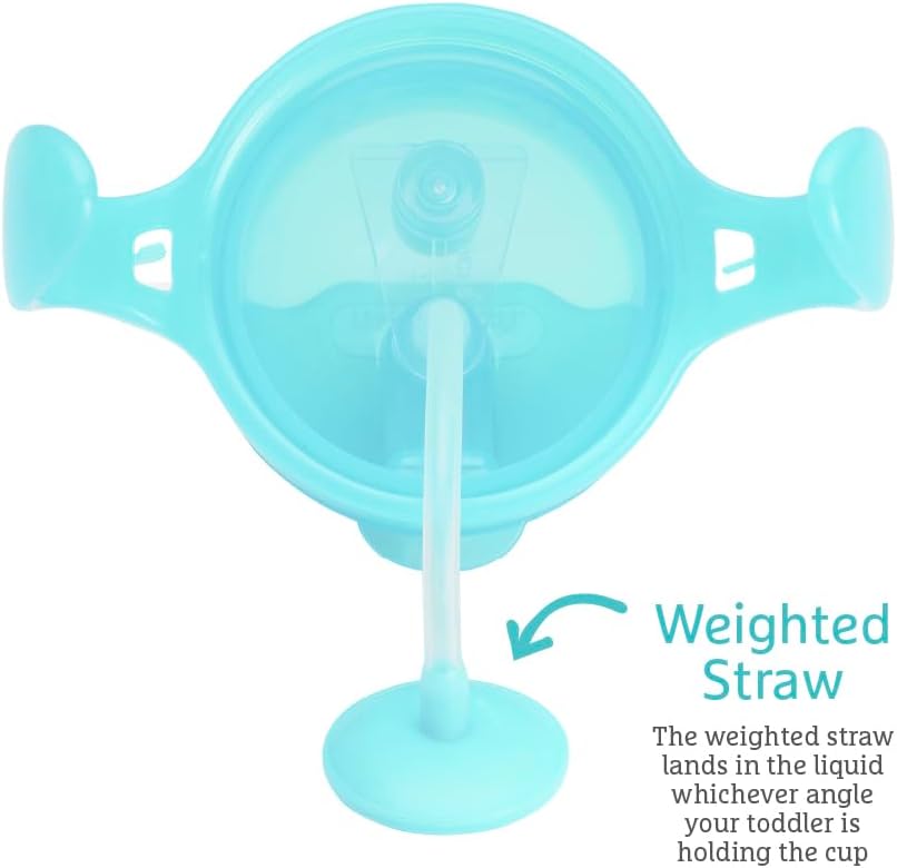 Munchkin Click Lock Tip & Sip weighted straw cup turquoise 207ml