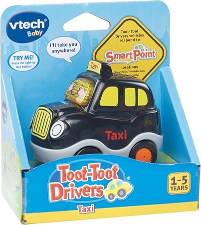 VTech Toot-Toot Drivers black and yellow taxi toy vehicle