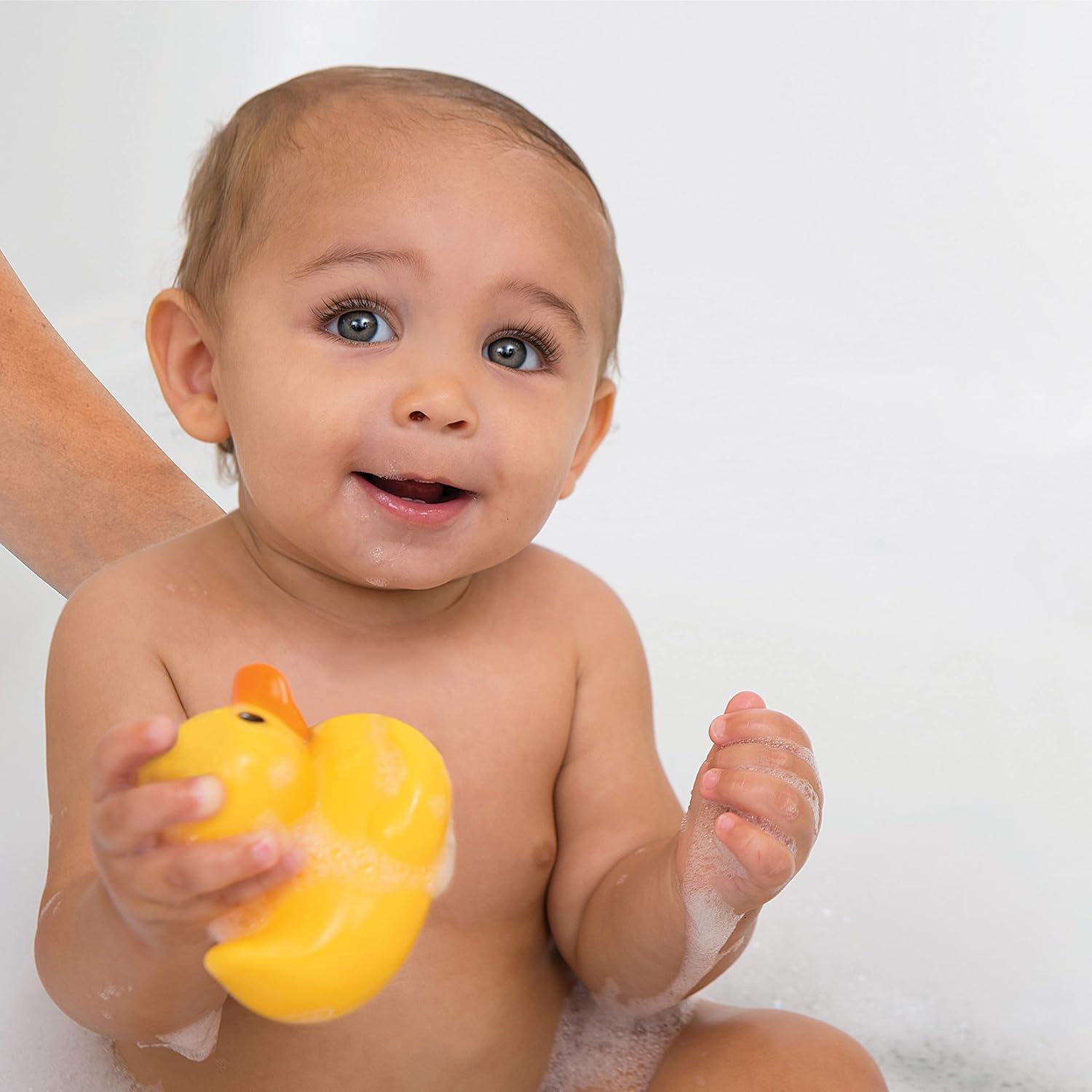 Infantino Sensory Ducks two-pack yellow and orange bath toys