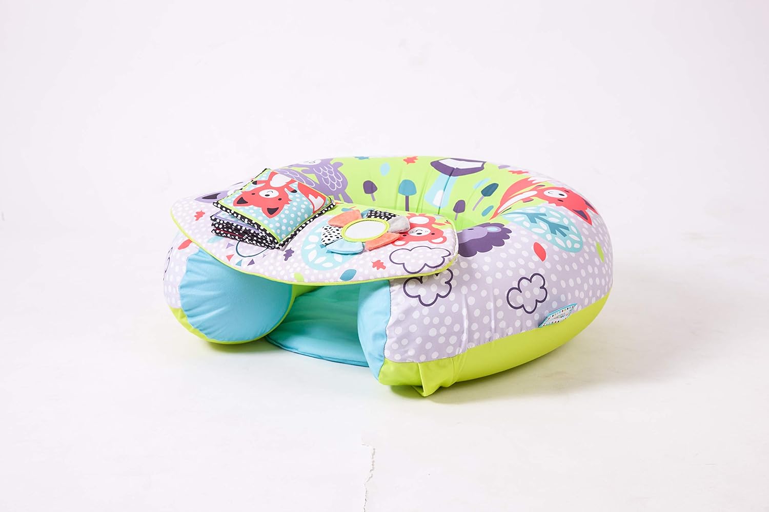 Red Kite Baby Sit Me Up Peppermint Trail infant seat with colourful pattern