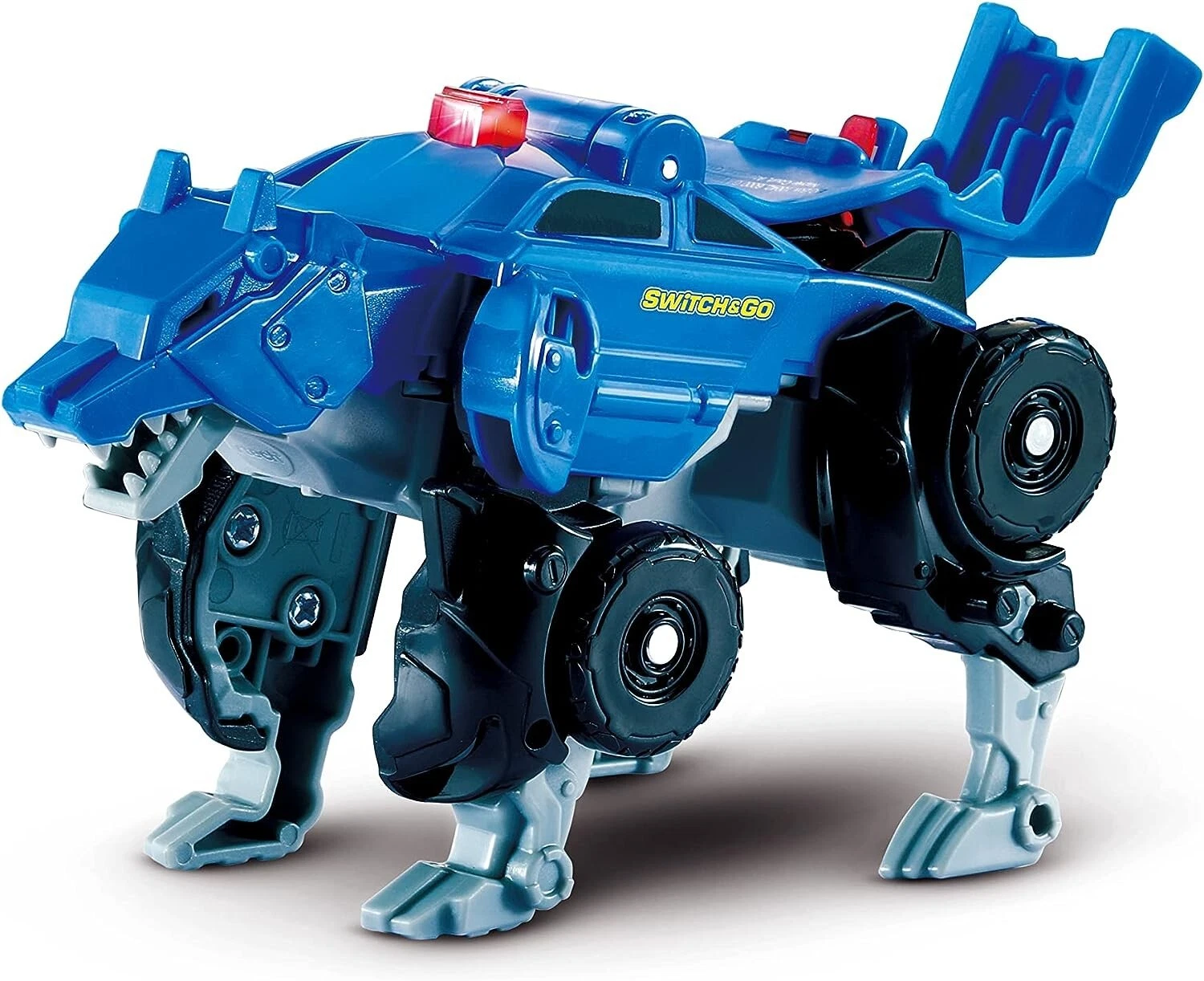 VTech Switch and Go Guardian blue transforming vehicle toy with dinosaur features