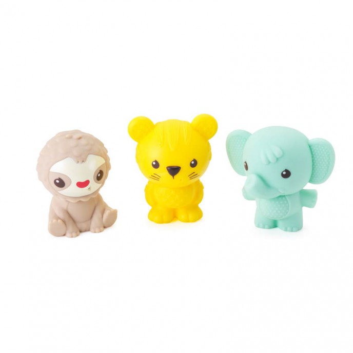 Infantino Senso Plug and Squirt bath toys jungle three pack animals