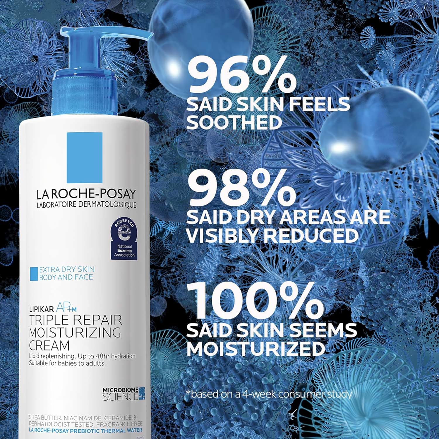 La Roche-Posay Lipikar AP+M Triple Repair Moisturising Cream 400ml pump bottle