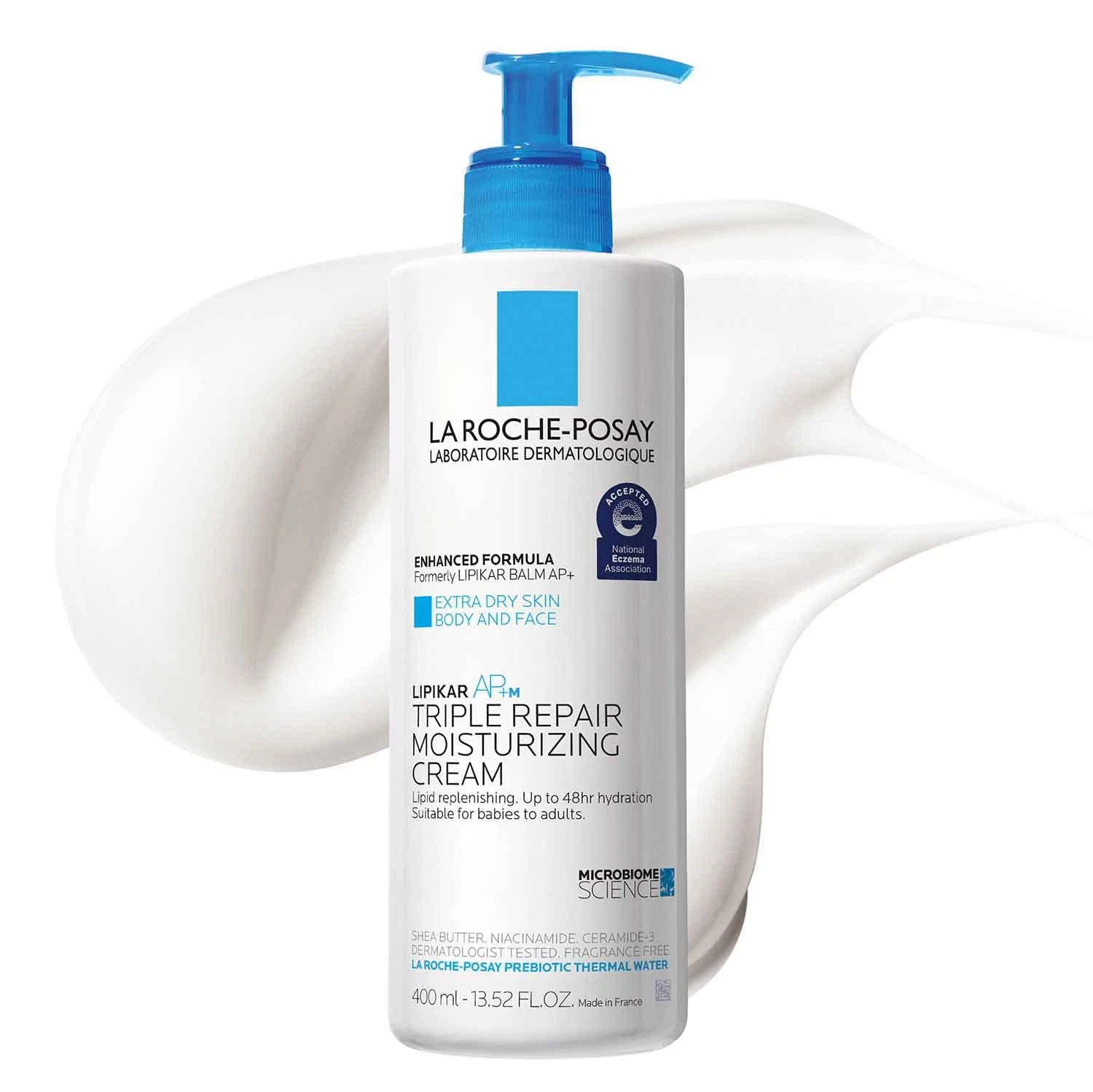 La Roche-Posay Lipikar AP+M Triple Repair Moisturising Cream 400ml pump bottle