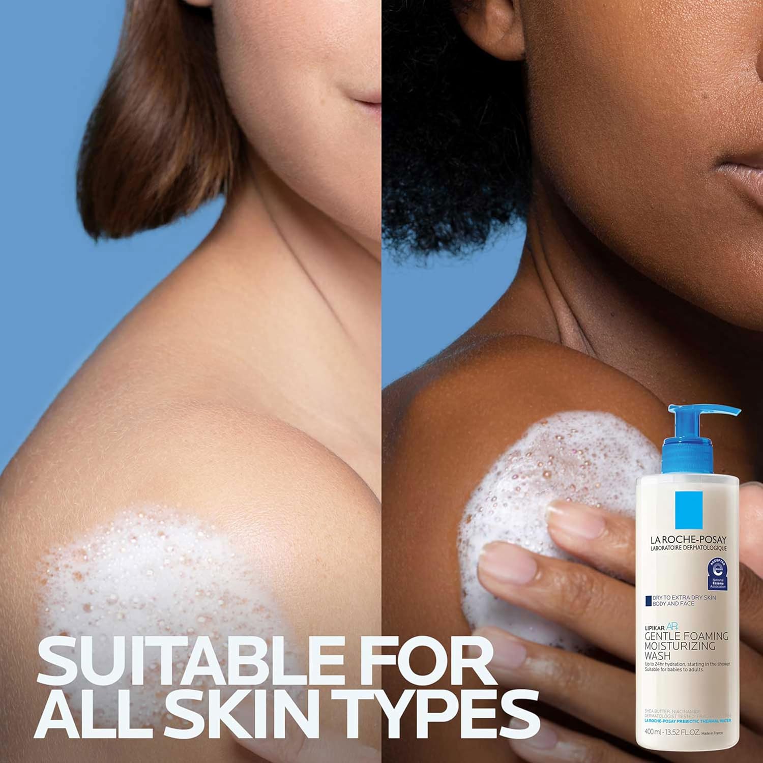 La Roche Posay Lipikar Wash AP+ gentle foaming moisturising body and face wash 400ml
