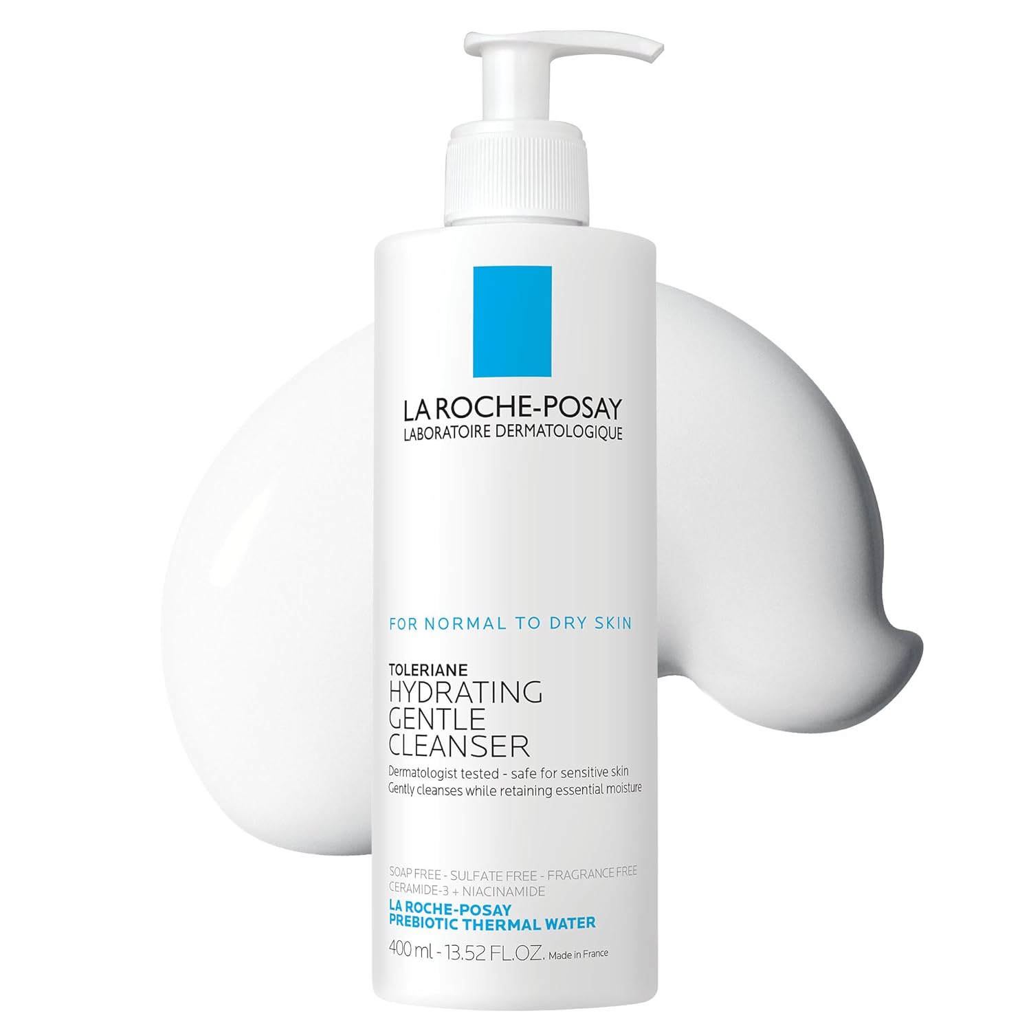 La Roche-Posay Toleriane Hydrating Gentle Cleanser 400ml pump bottle