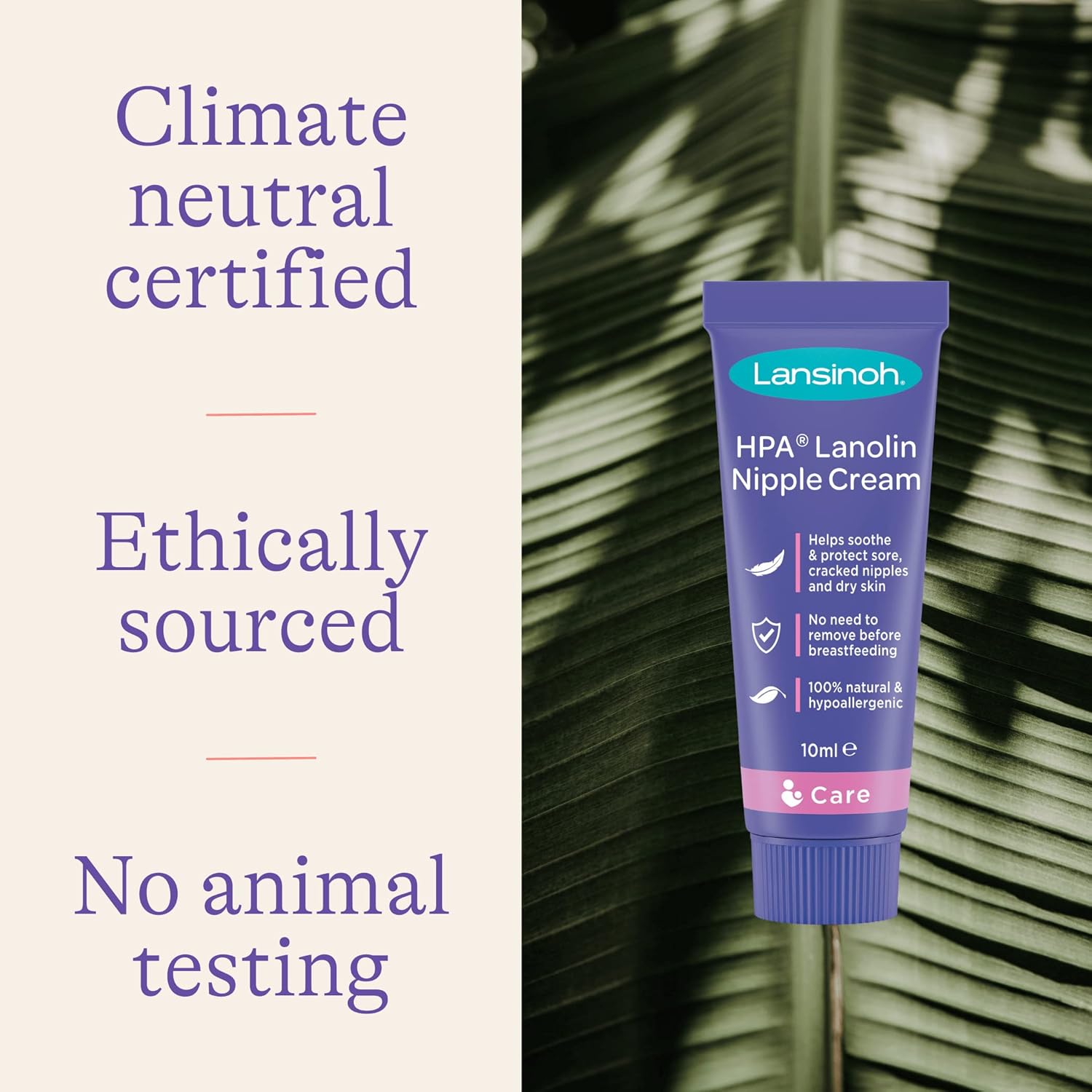 Lansinoh HPA Lanolin Nipple Cream 10ml purple tube