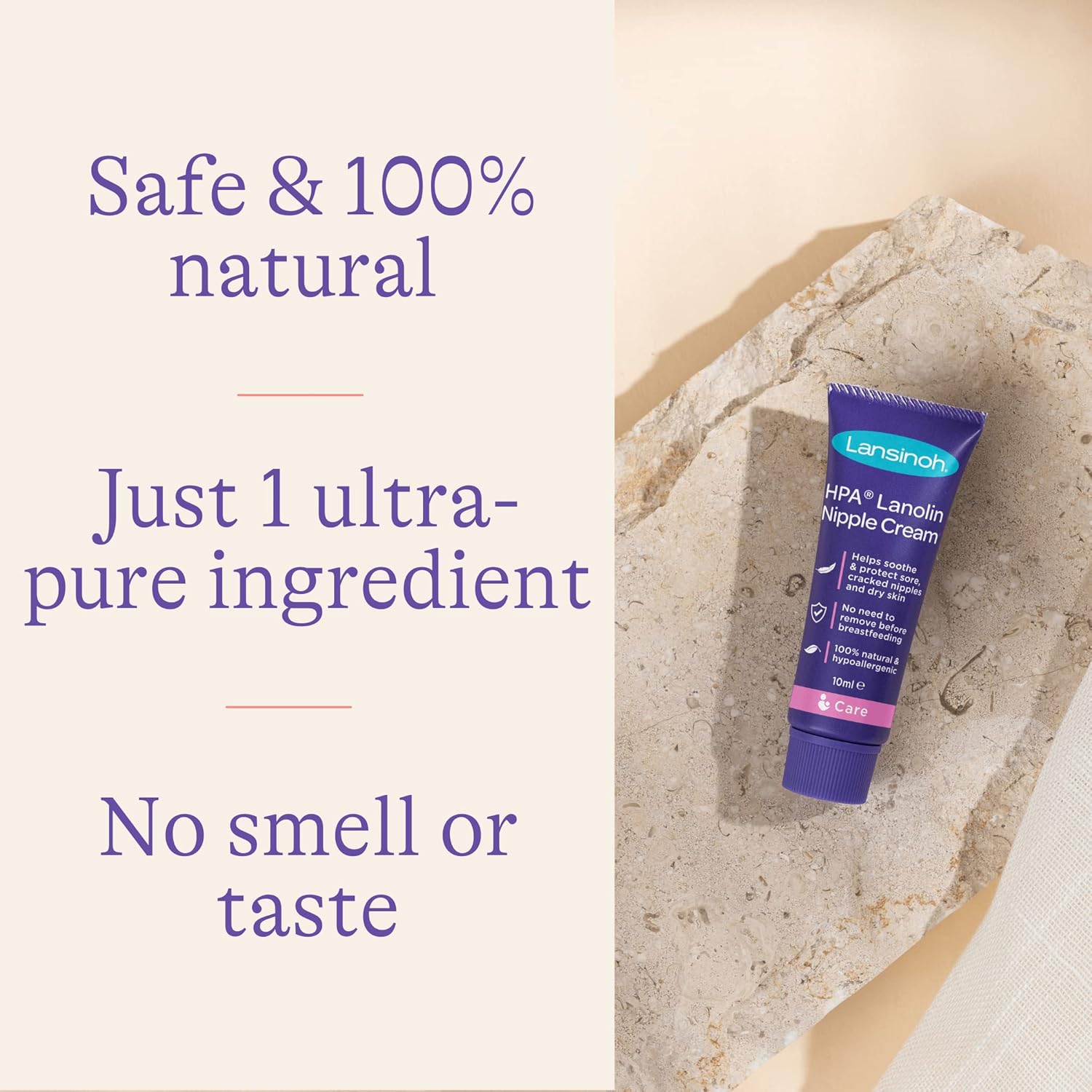 Lansinoh HPA Lanolin Nipple Cream 10ml purple tube