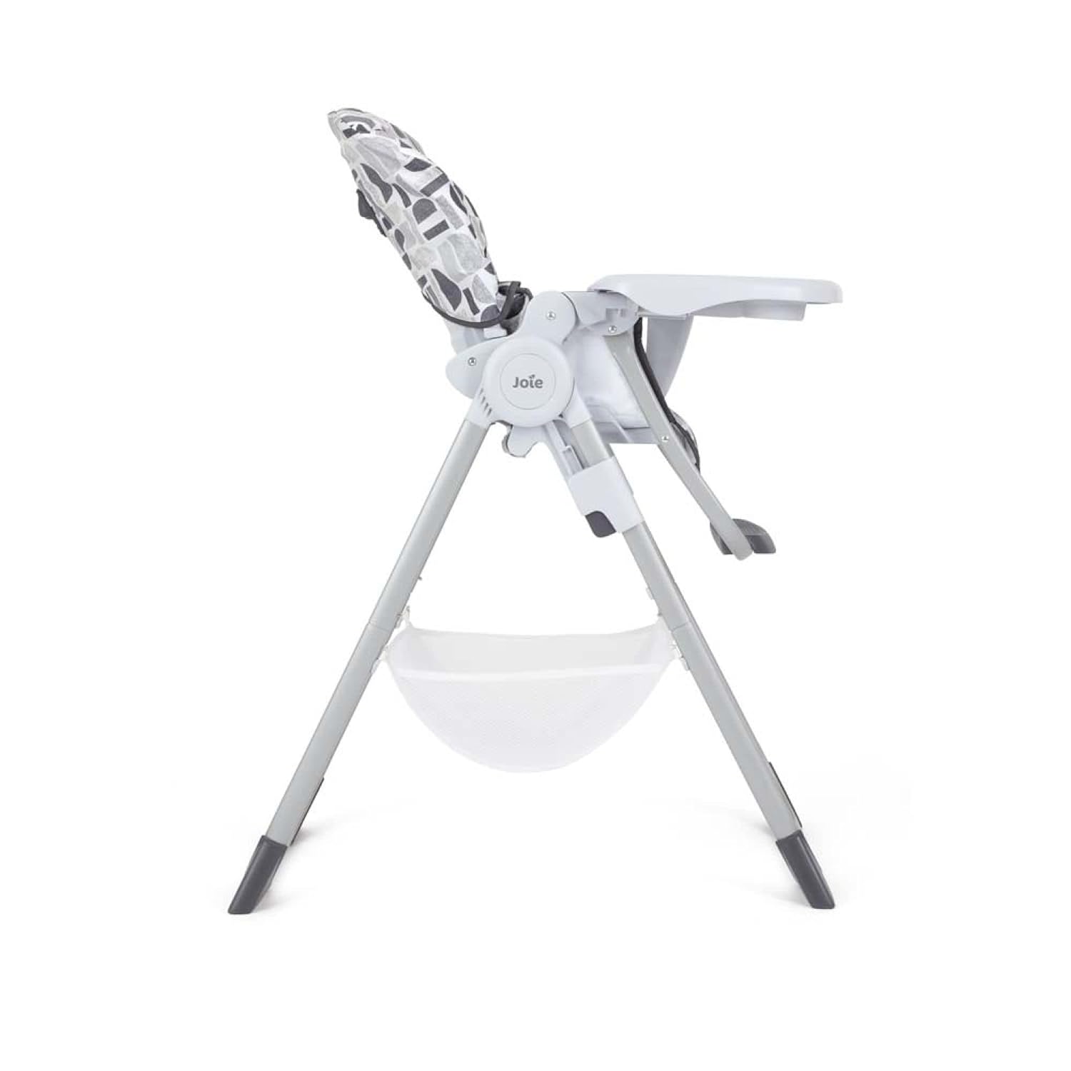 Joie Snacker 2-in-1 white highchair with reclineable seat and removable tray