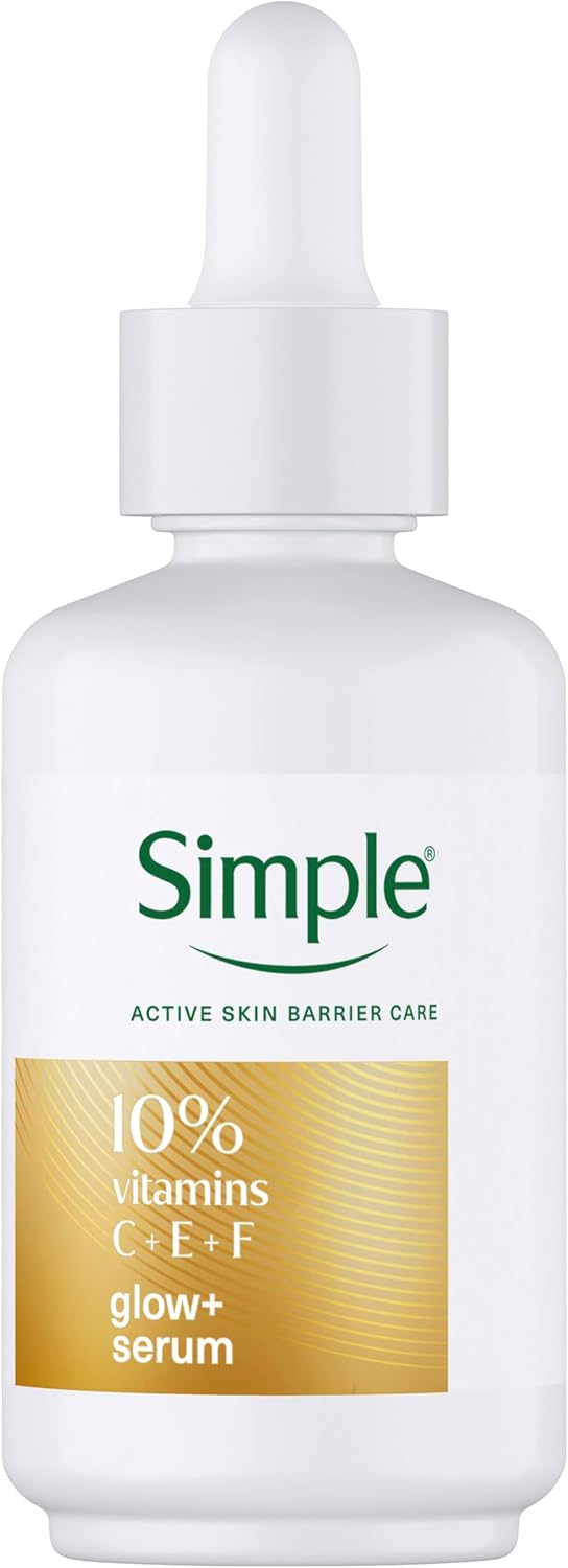 Simple Booster Serum 10% Vitamin C+E+F 30ml white dropper bottle