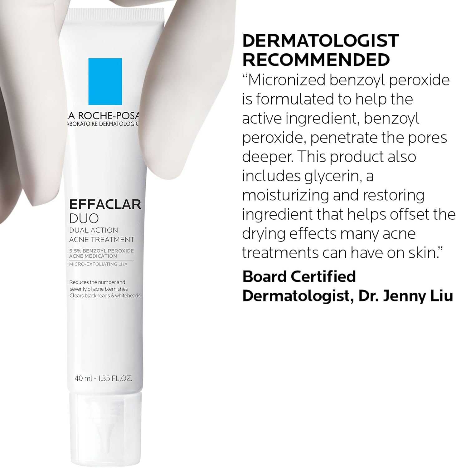La Roche-Posay Effaclar Duo white acne treatment tube 20 ml