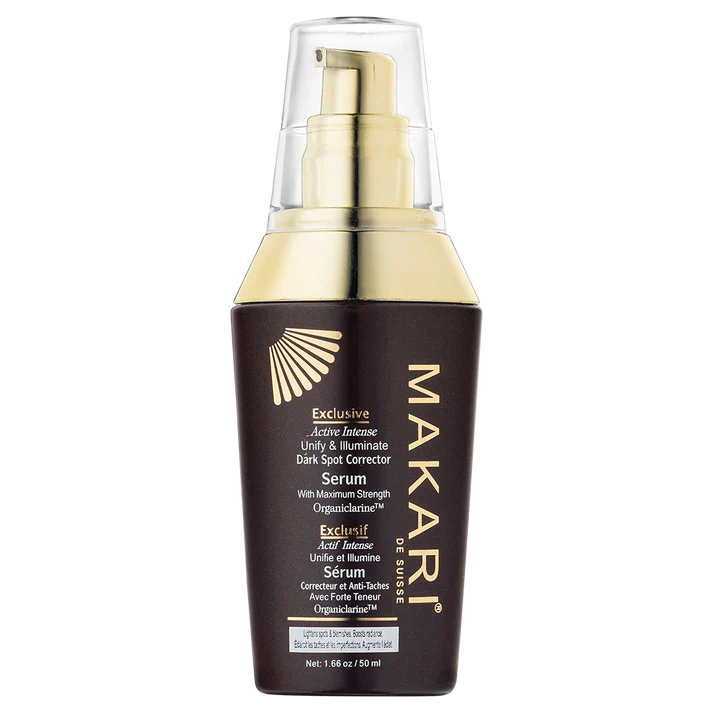 Makari Exclusive Dark Spot Corrector Serum 50ml with gold pump dispenser