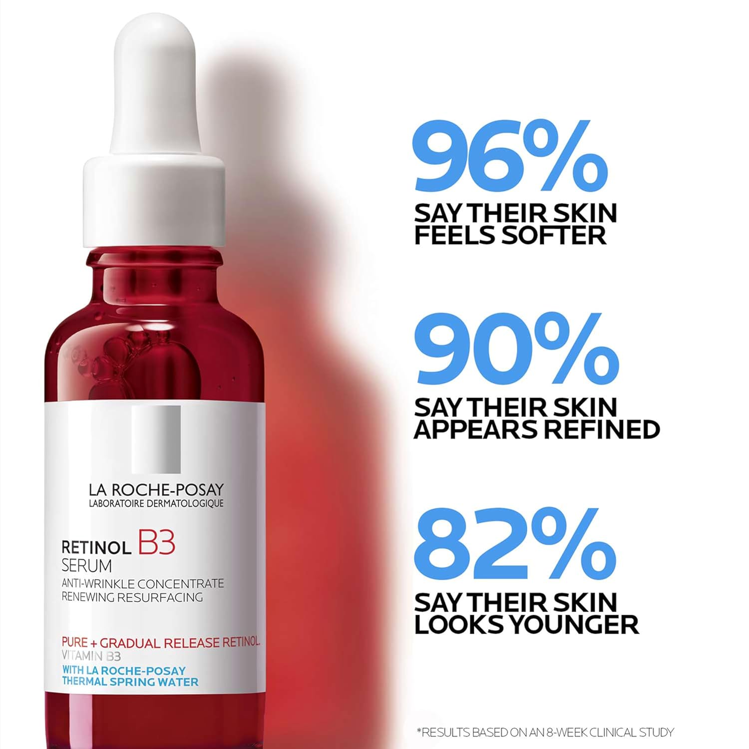 La Roche-Posay Retinol B3 Serum 30ml red and white dropper bottle