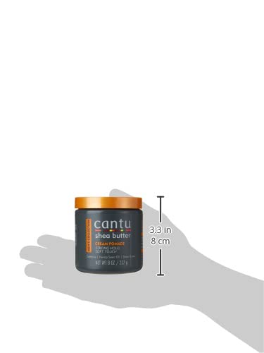Cantu Shea Butter Men's Collection Cream Pomade dark jar with gold lid