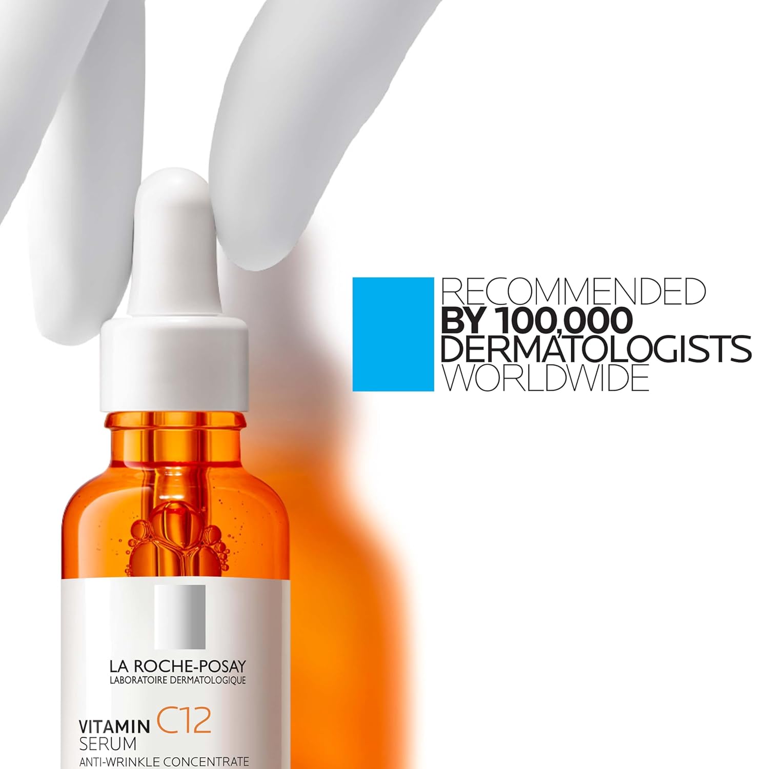 La Roche-Posay Vitamin C12 serum 30ml orange bottle with dropper dispenser