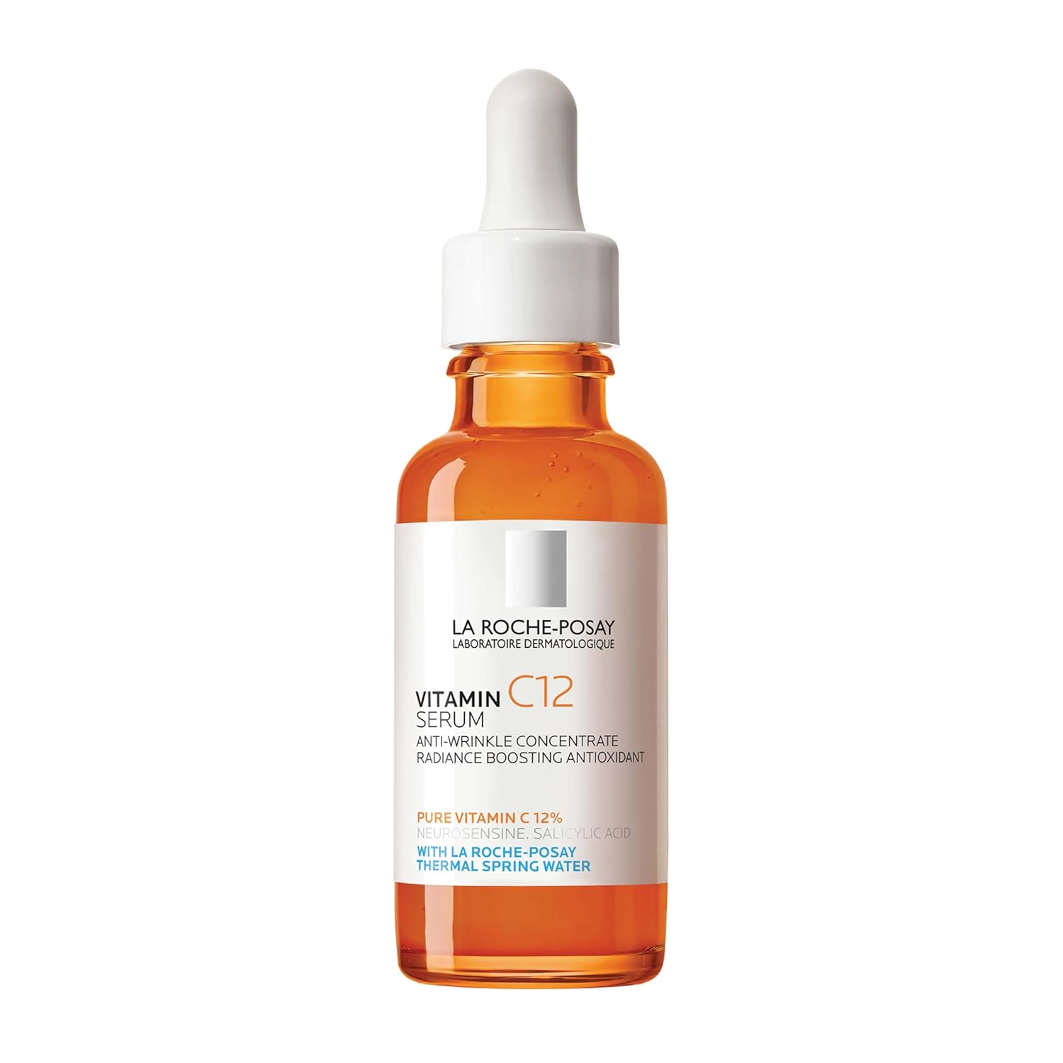 La Roche-Posay Vitamin C12 Pure 12% Serum 30ml orange bottle with dropper