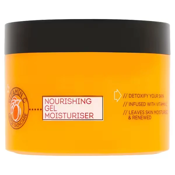 Superdrug Vitamin C Moisture Gel 75ml yellow jar with black lid