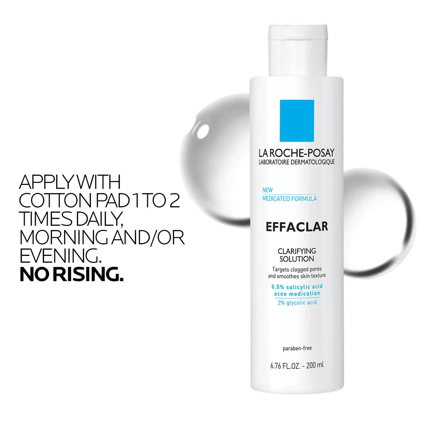 La Roche-Posay Effaclar Clarifying Solution acne toner 200ml bottle