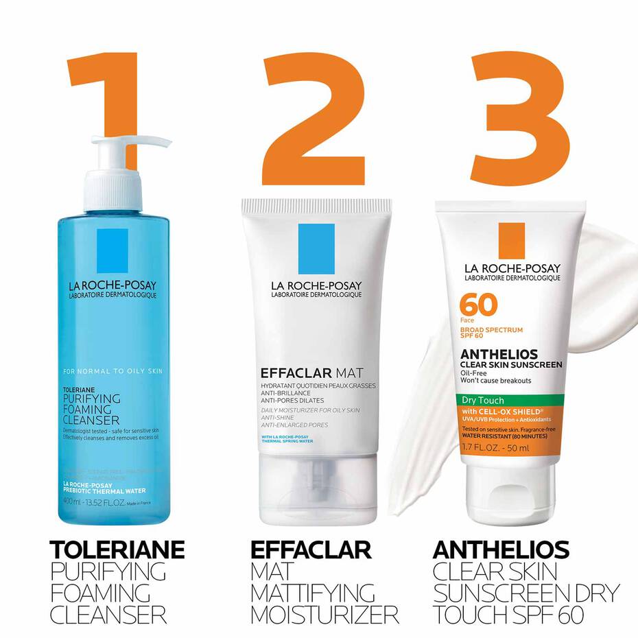 La Roche-Posay Anthelios Clear Skin oil-free sunscreen SPF 60, 50ml tube