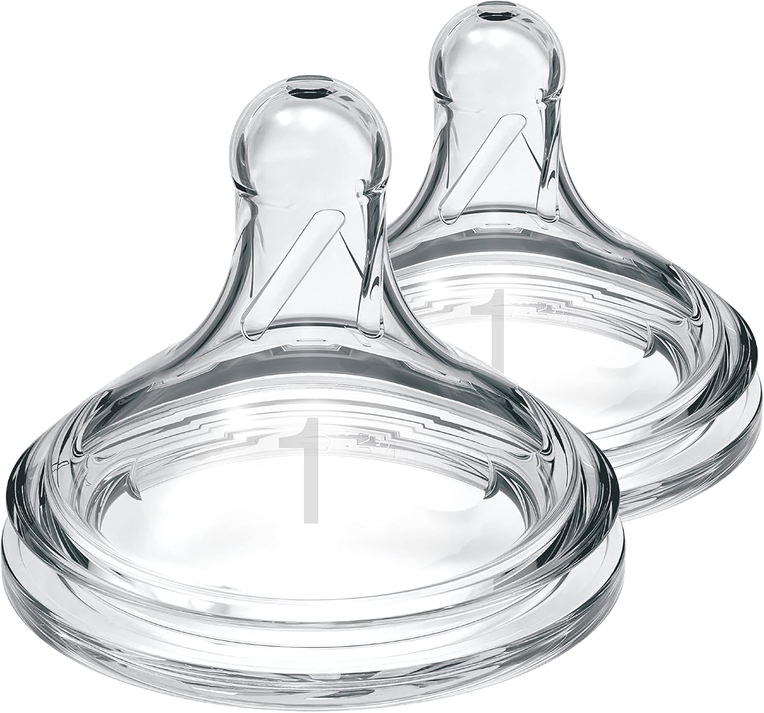 Dr. Brown's Options+ newborn teats, two pack, clear silicone